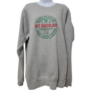 Pacific & Co | Santa Claus Co. Hot Chocolate Christmas Sweatshirt Embroidered